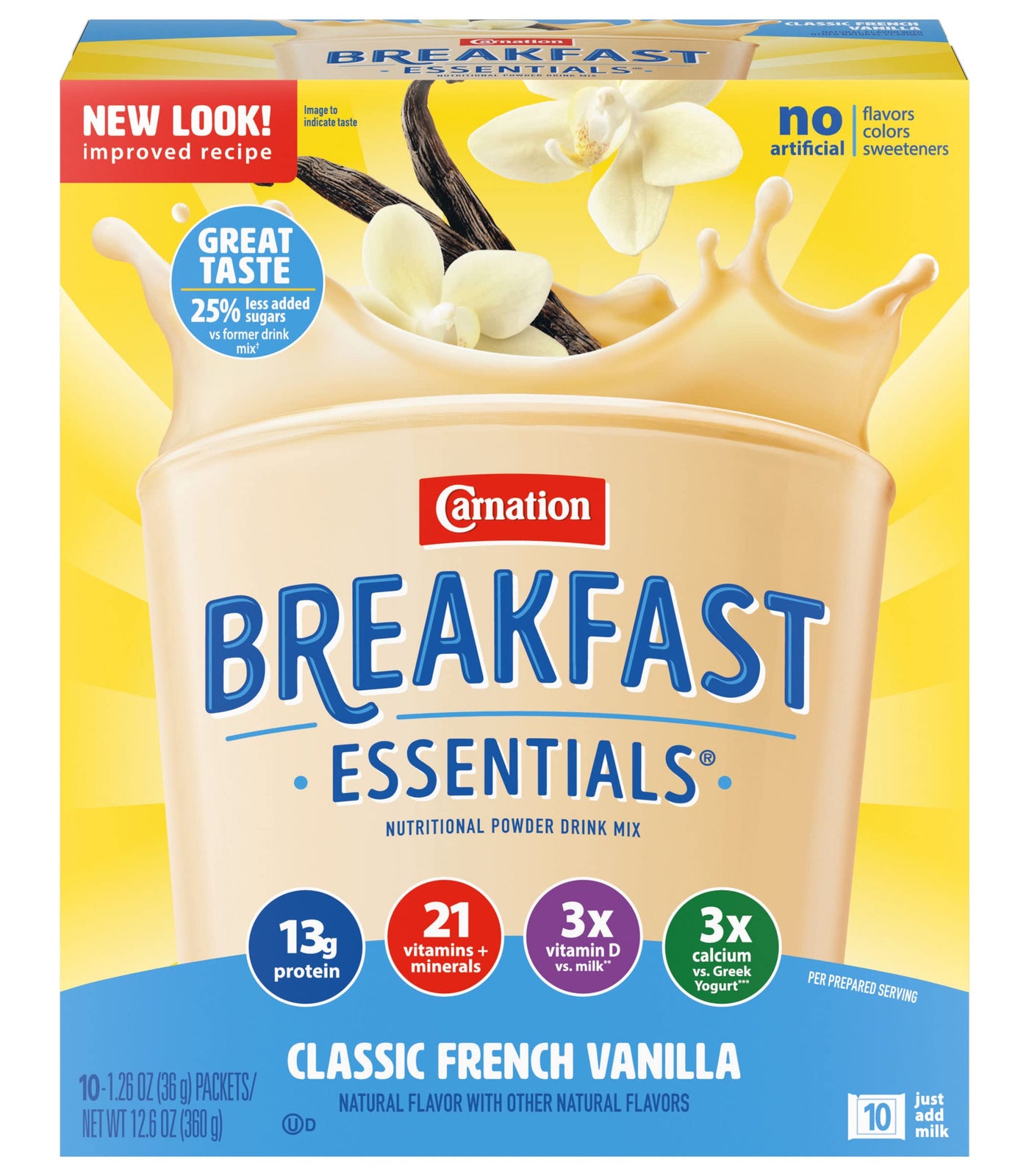 Nestle HealthCare Nutrition Instant Breakfast Essentials Nutritional Drink Mix