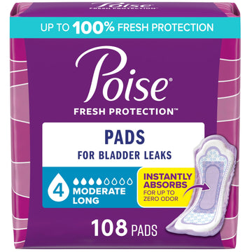 Poise Moderate Long Pads 12.4