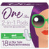 One by Poise Supreme Ultrathin Heavy Wing Pads, 18 Count