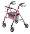 GF Health Products Walkabout Lite Rollator - Pink, 6" Wheels, 300 lb Capacity