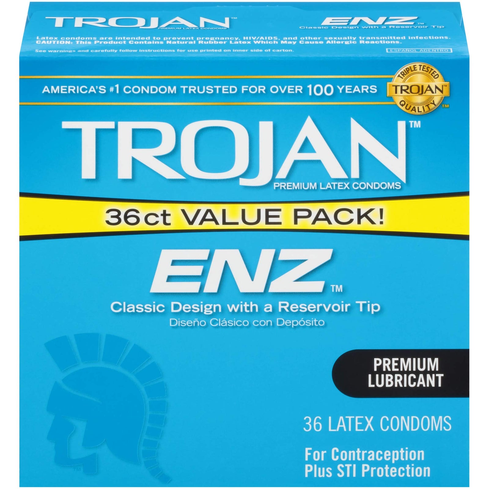 Trojan ENZ Lubricated Condoms (36 Count)