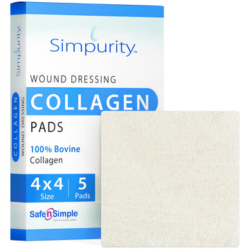 Safe N Simple Collagen Pad Wound Dressing 4x4