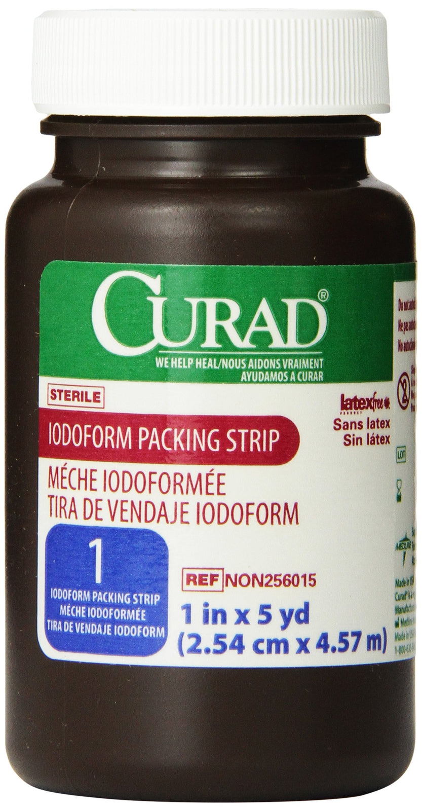 Medline Curad Sterile Iodoform Packing Strip 1" x 5 Yards