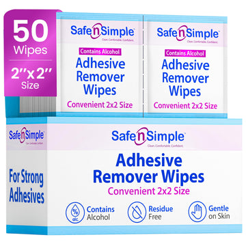 Safe N Simple Adhesive Remover Wipes