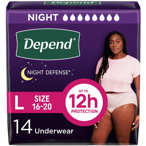 Depend Night Defense Incontinence Underwear for Women image