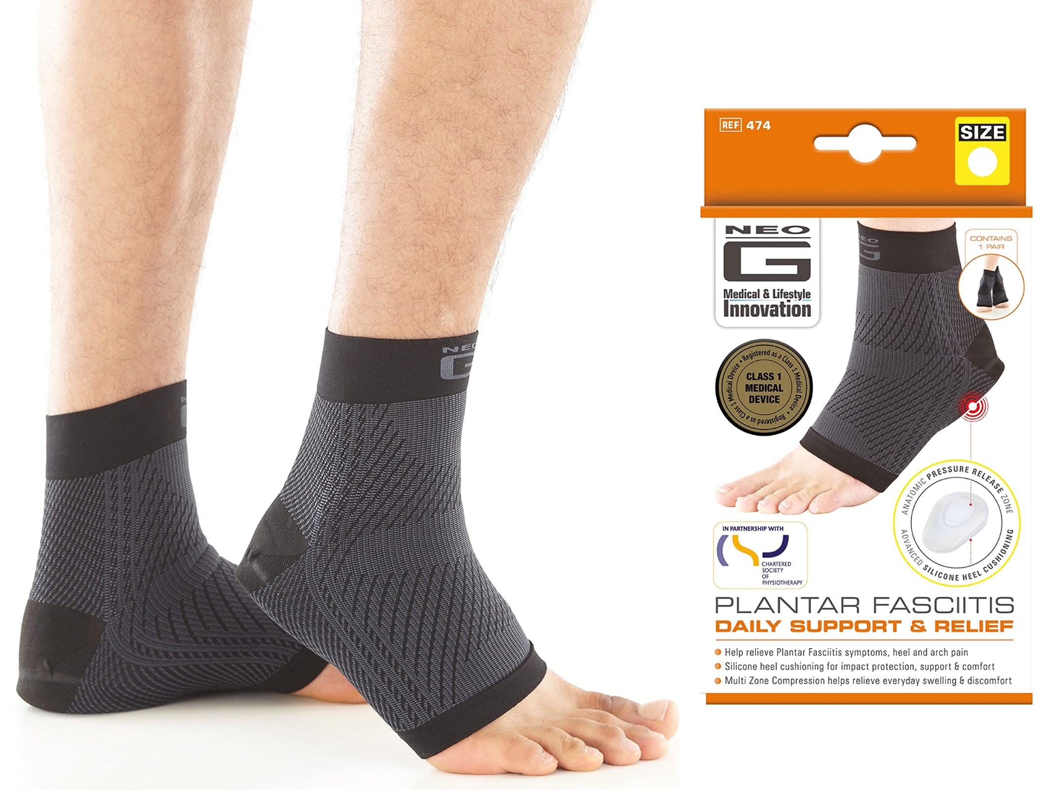 Neo G Plantar Fasciitis Daily Support & Relief, Large