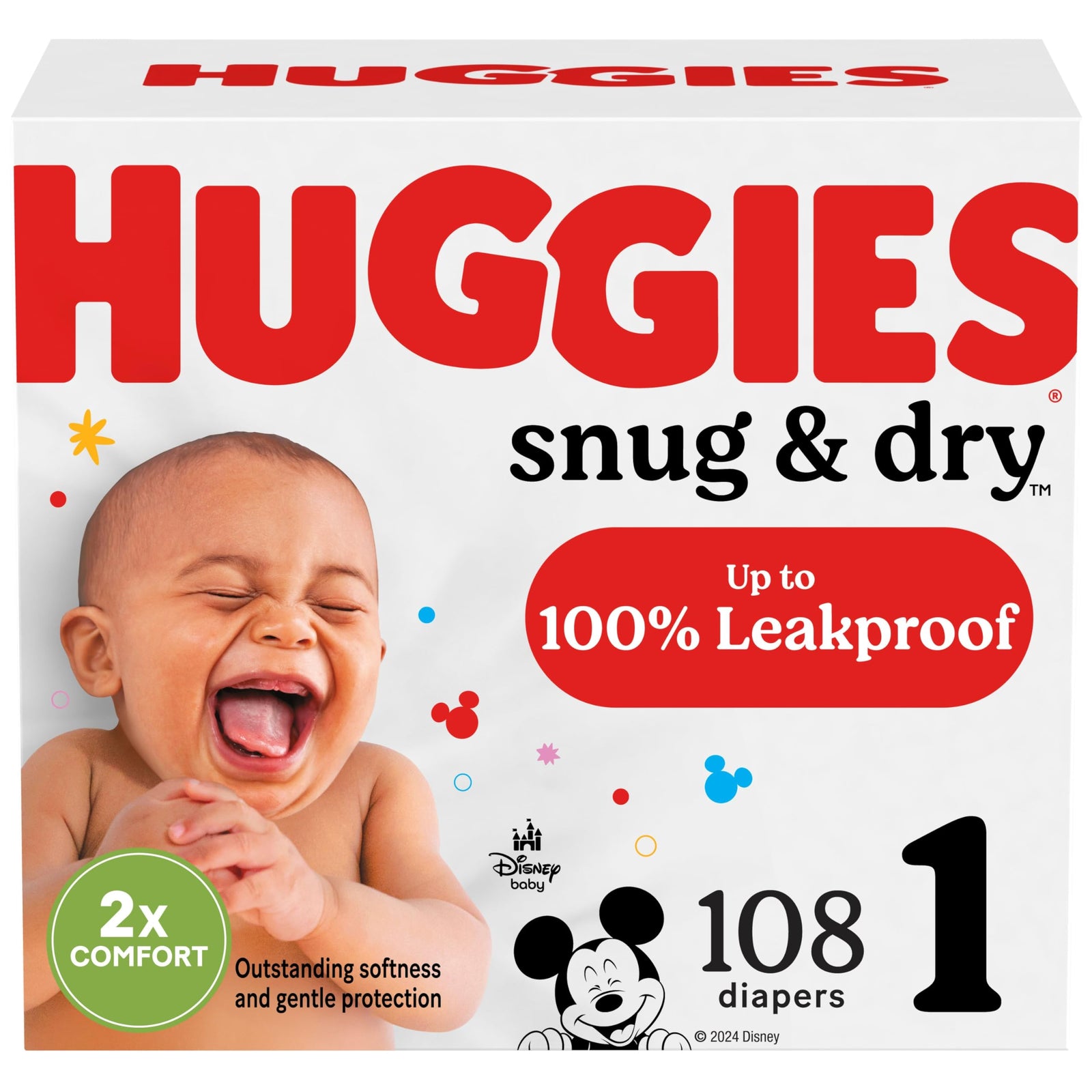 Huggies Snug and Dry Diapers - Size 1, 3, 4