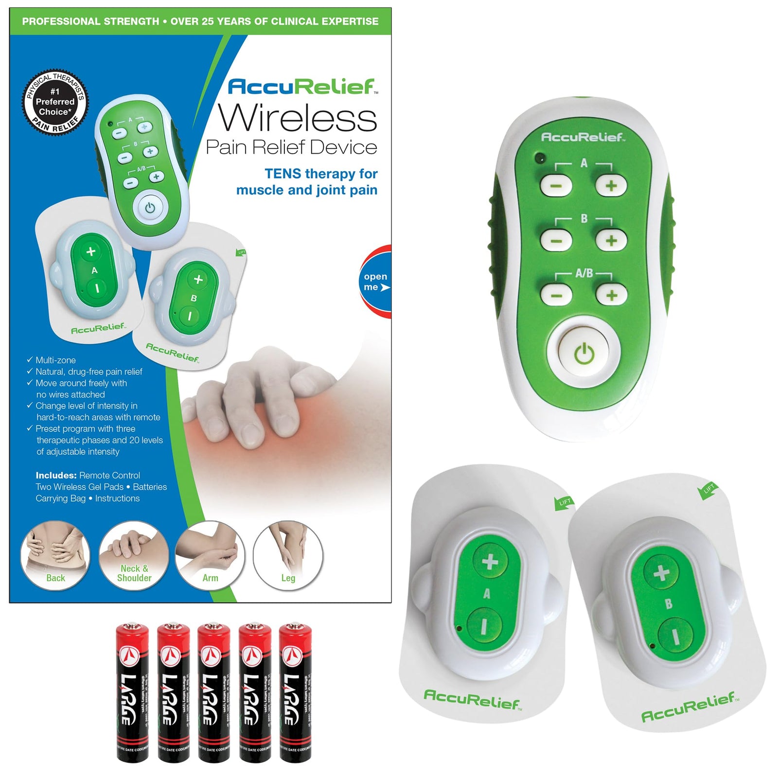 AccuRelief Remote Wireless TENS Unit