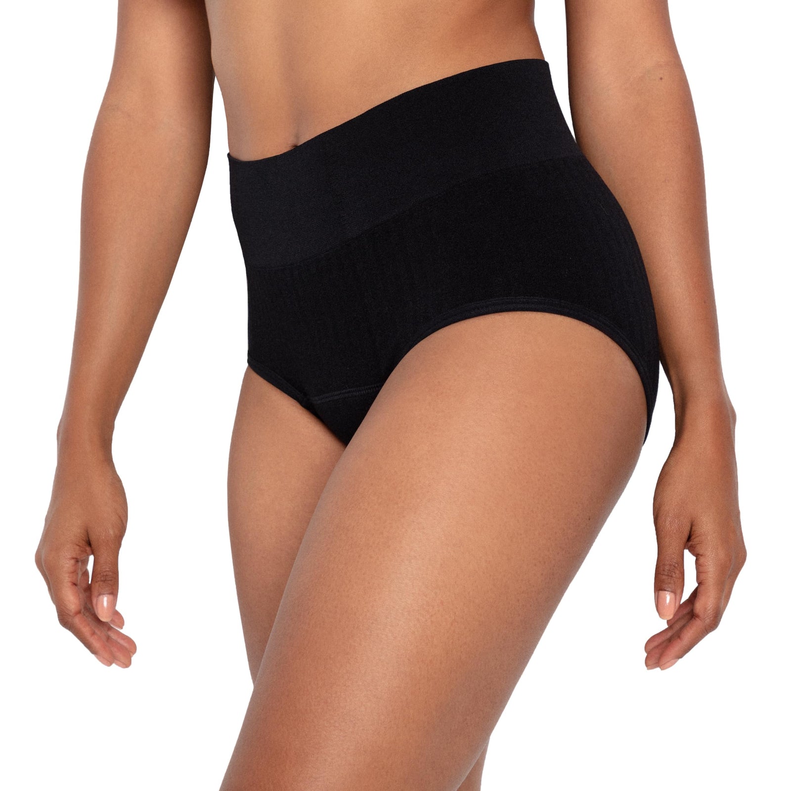 The Period Company The Adaptive Bikini Period Underwear - Black, Size 3X-Large