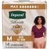 Depend Silhouette Max Abs Skinguard Women's Incontinence Underwear, Pink, Medium