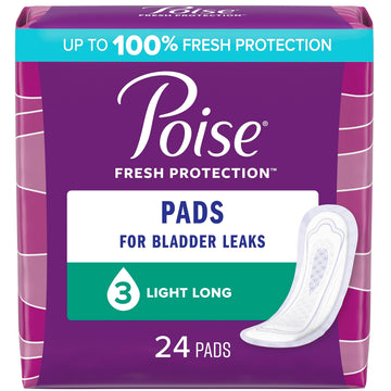 Kimberly-Clark Poise Original Incontinence Pads, Light Absorbency, 10.87 in