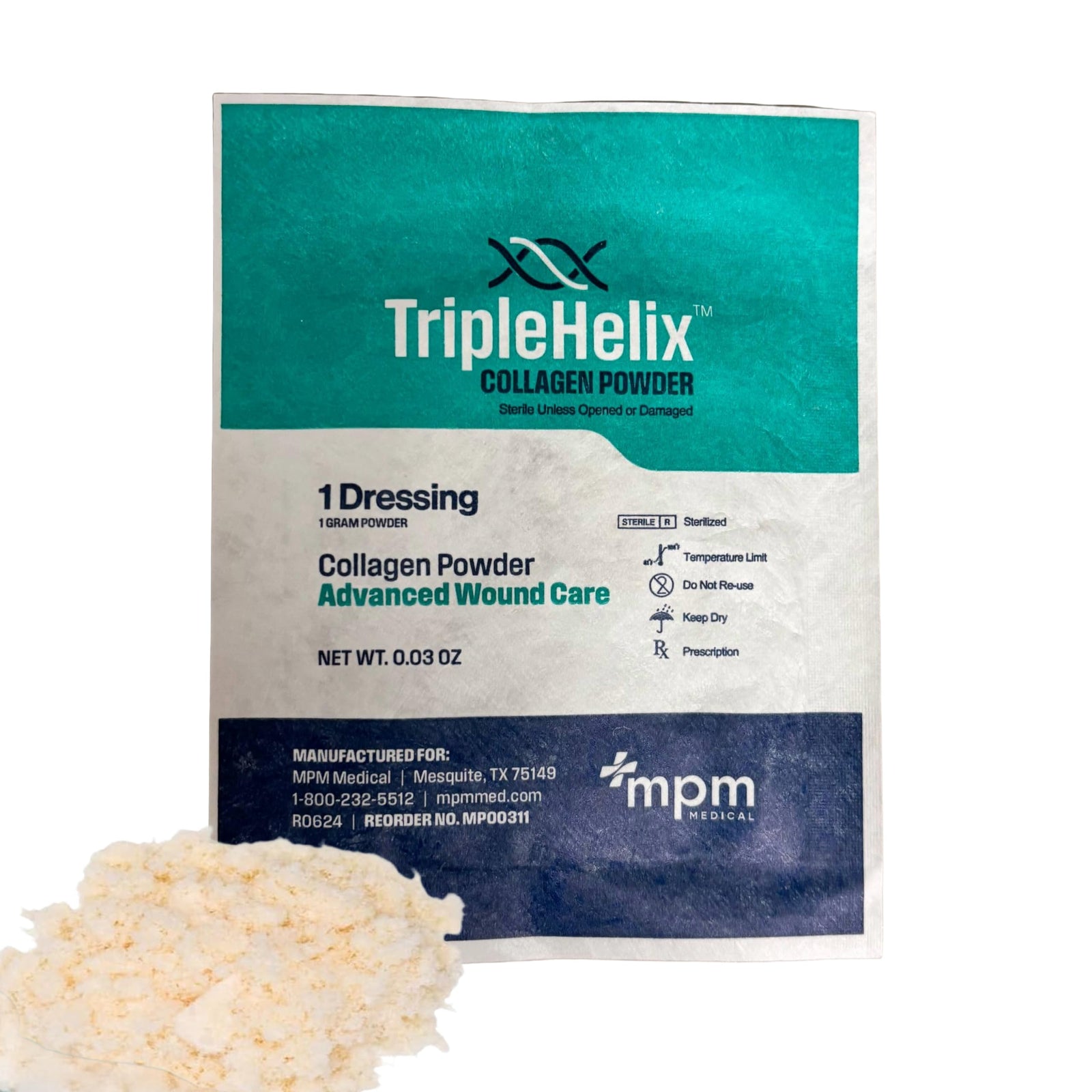 MPM Medical Triple Helix Collagen Wound Dressing
