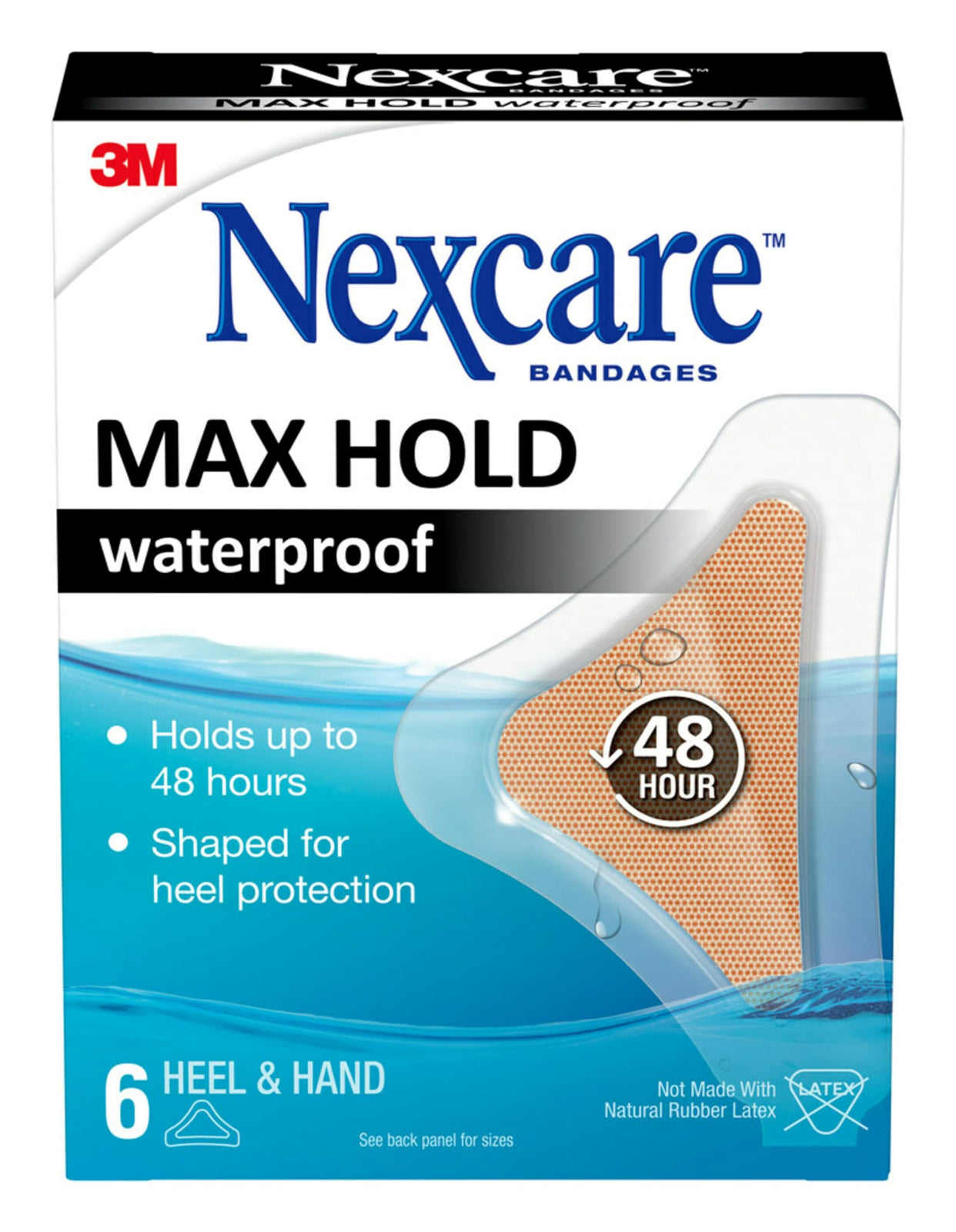 Nexcare Max Hold Waterproof Bandages