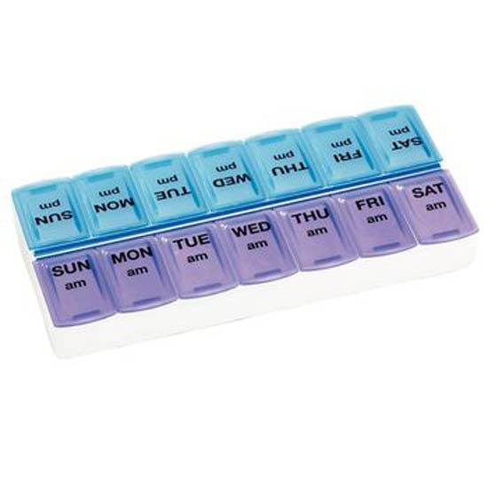 Apex Weekly Twice-a-Day Large Pill Organizer