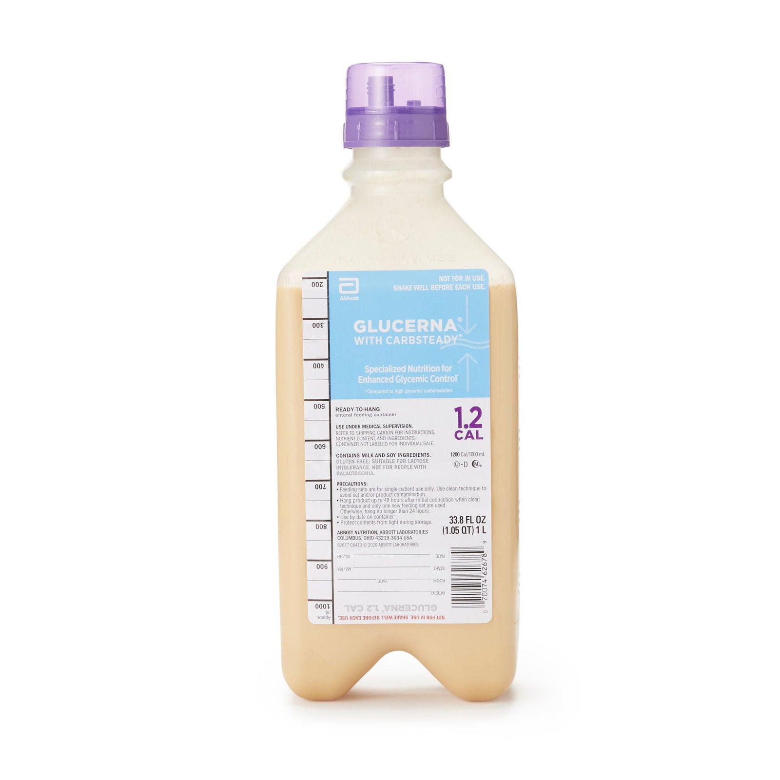 Glucerna Ready-to-Hang Nutrition Formula, 1 L