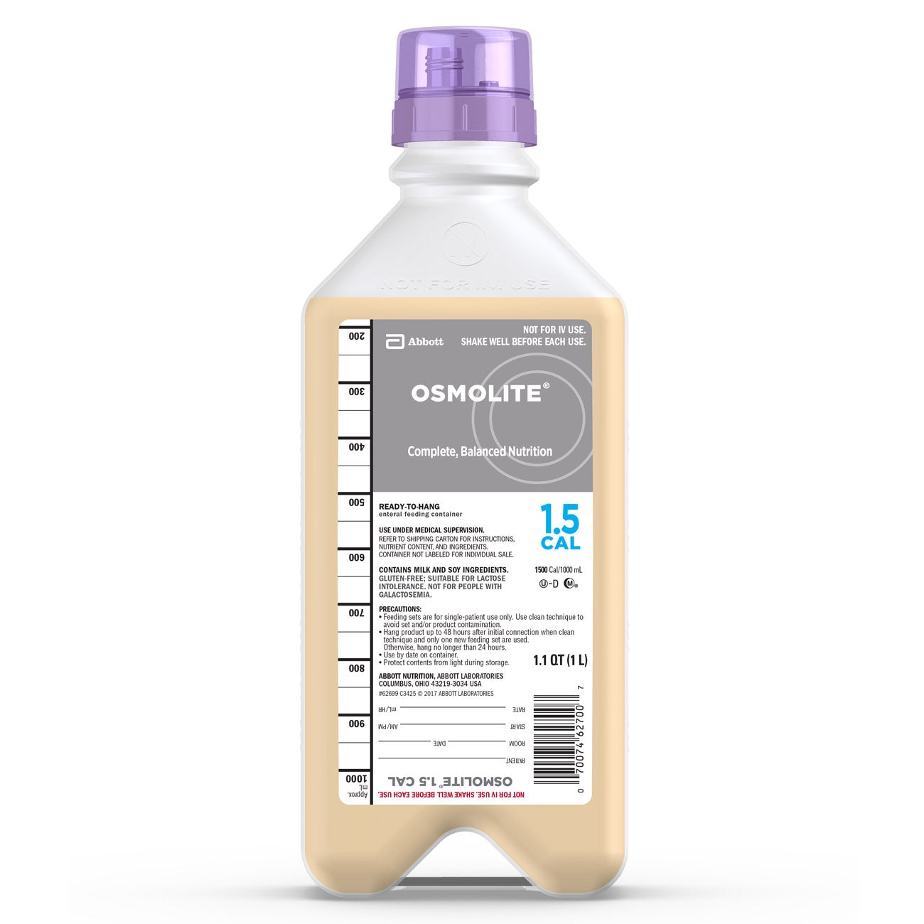 Osmolite 1.5 Cal Unflavored Tube Feeding Formula