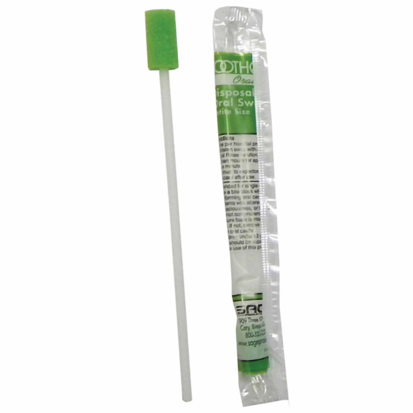 Toothette® Plus Petite Oral Swab with Untreated Foam Tip