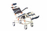 White Aluminum Shower and Commode Chair with Removable Arms - 18 Inch Seat Width