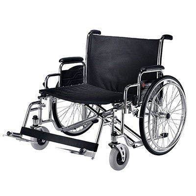 Merits Health Manual Wheelchair with Detachable Arm and Swing-Away Design, 28 x 18