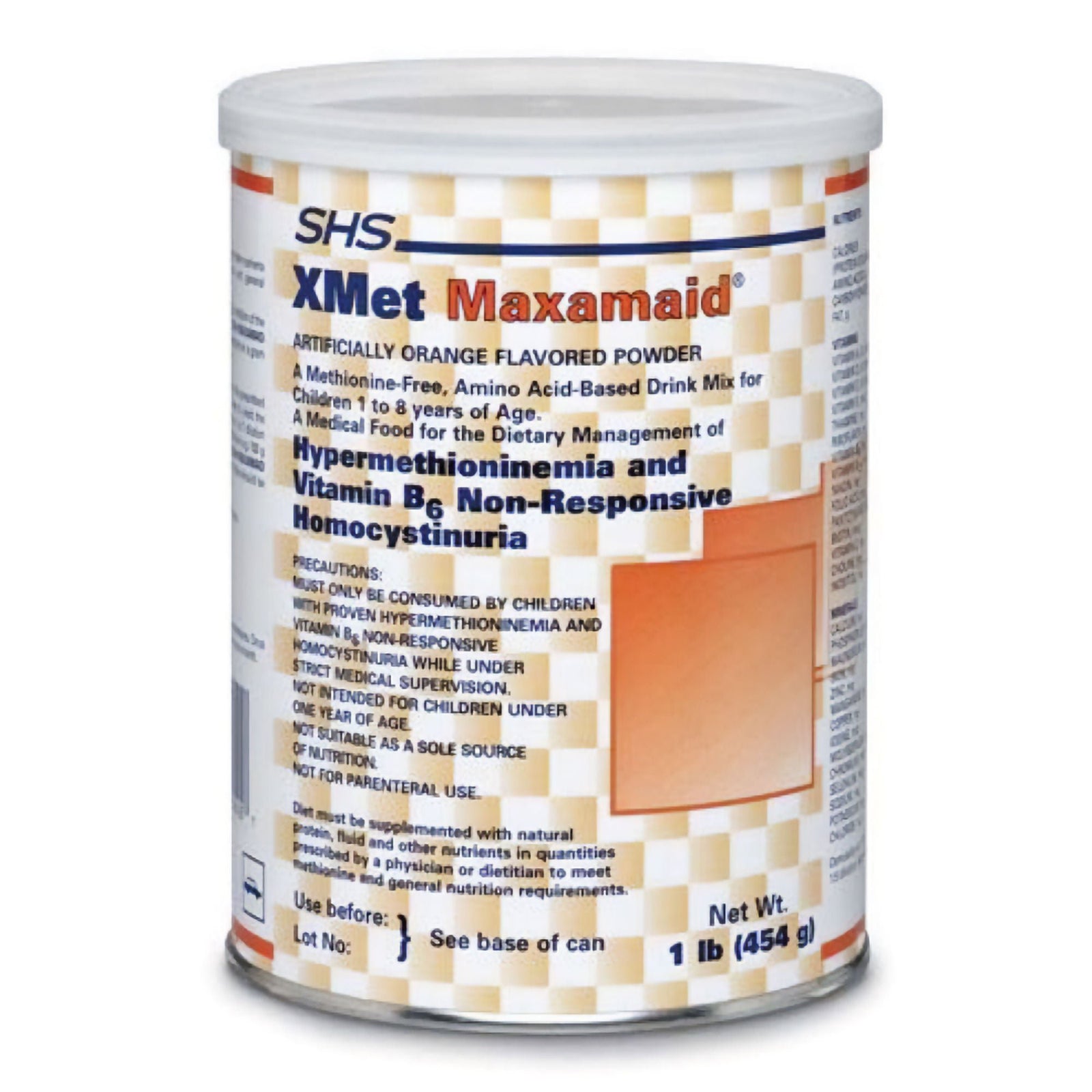 Nutricia XMet XCys Maxamaid Powdered Metabolic Formula, Orange, 1 lb (454 g)