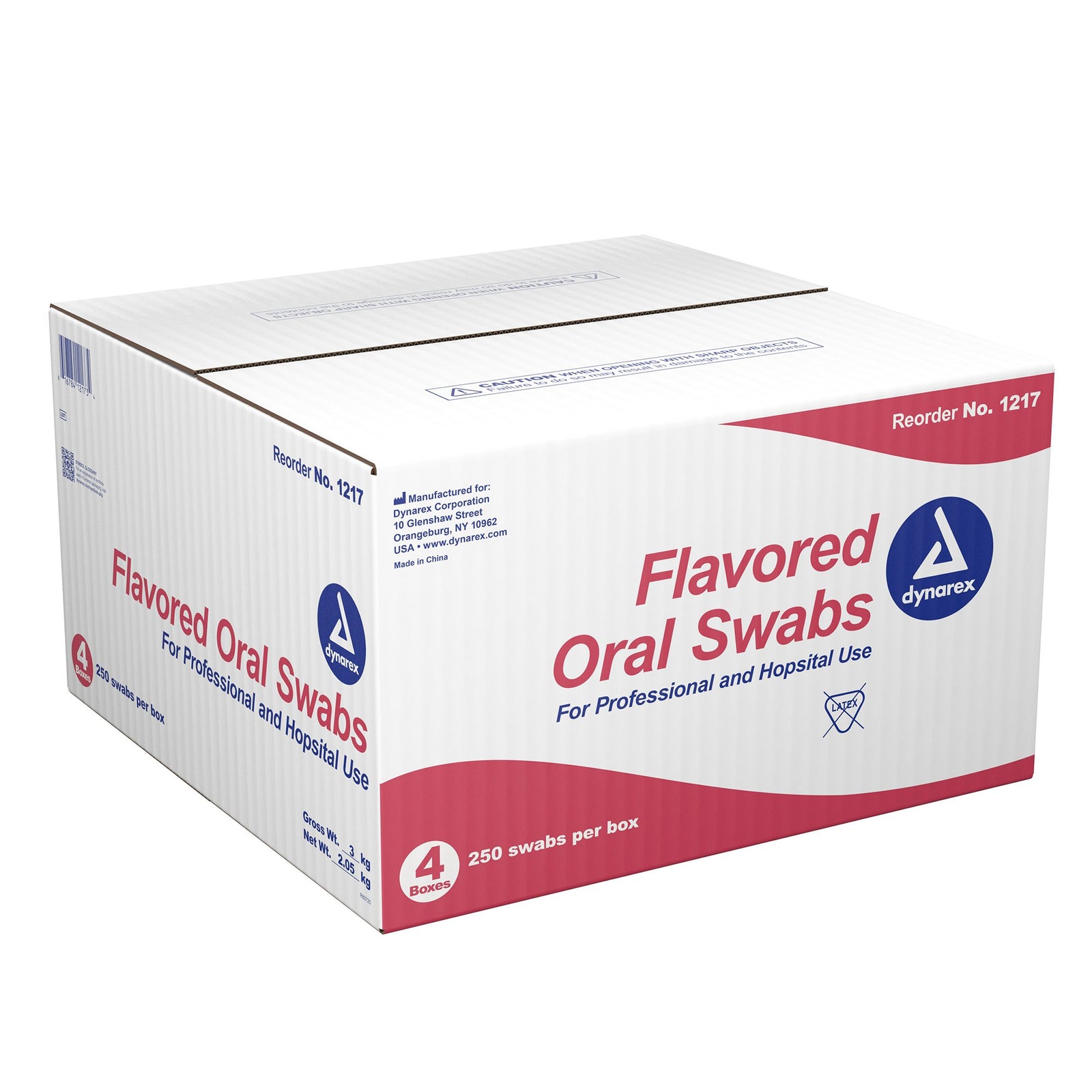 Dynarex Oral Swab with Dentifrice Foam Tip
