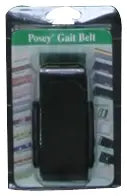 Tidi Products Posey Premium EZ Clean Gait Belt with Spring-Loaded Buckle - Black, Fits Up to 58" Waist