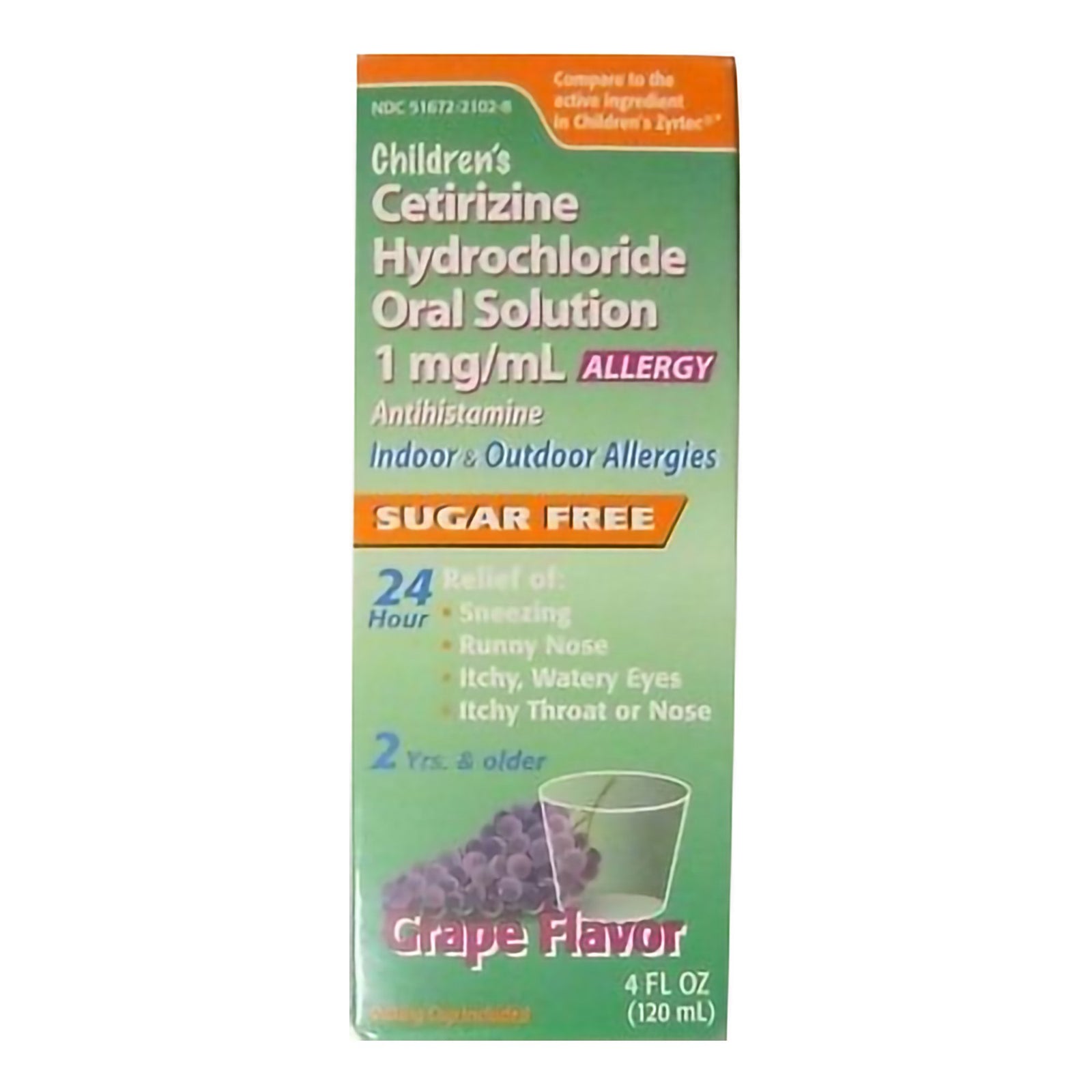 Cetirizine HCl Allergy Relief Oral Solution 4 oz.