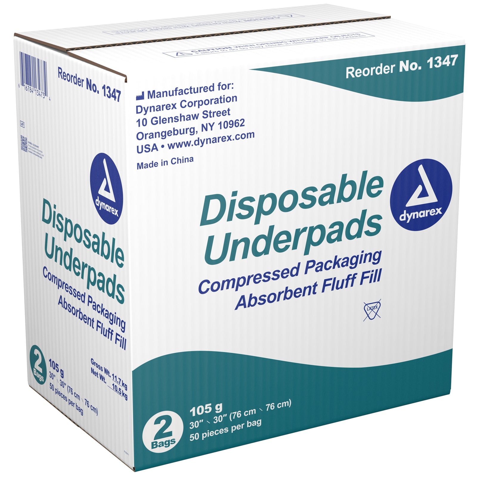 Dynarex Disposable Underpad, 30 X 30 Inch, Heavy Absorbency