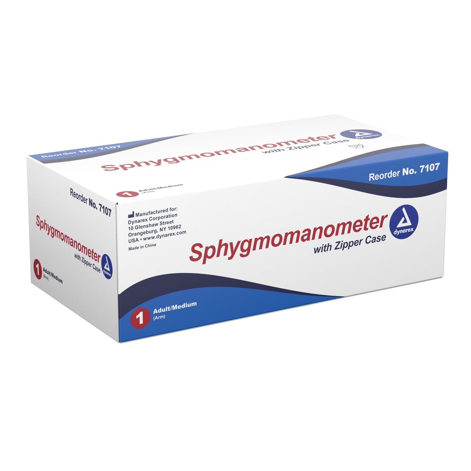 Dynarex Adult Aneroid Sphygmomanometer with Nylon Cuff (19-27 cm)