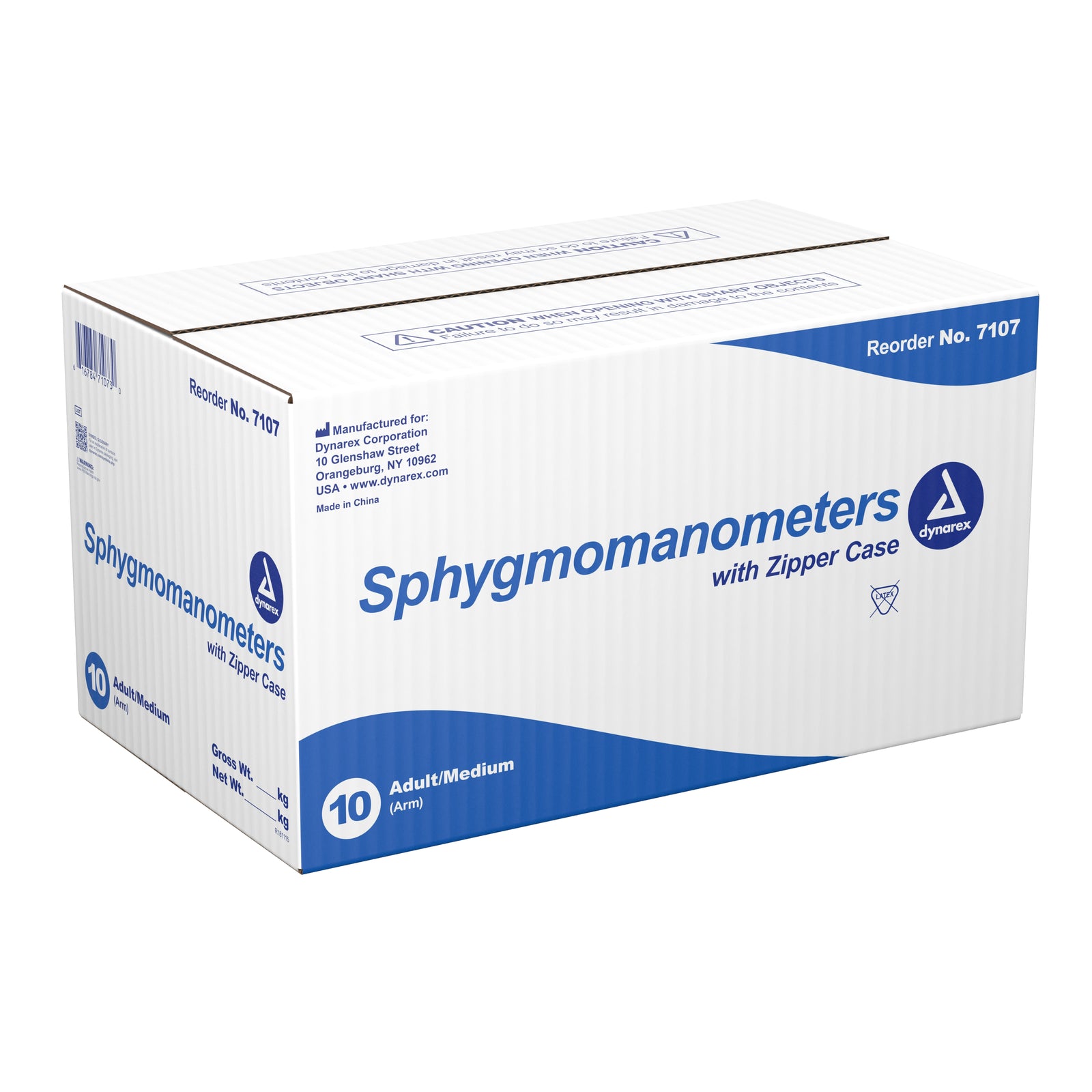 Dynarex Adult Aneroid Sphygmomanometer with Nylon Cuff (19-27 cm)