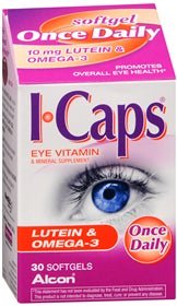 ICaps Lutein & Omega-3 Once Daily Softgels, 30 Count