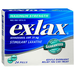 Ex-lax Maximum Relief Laxative Tablets 25 mg 24 Count