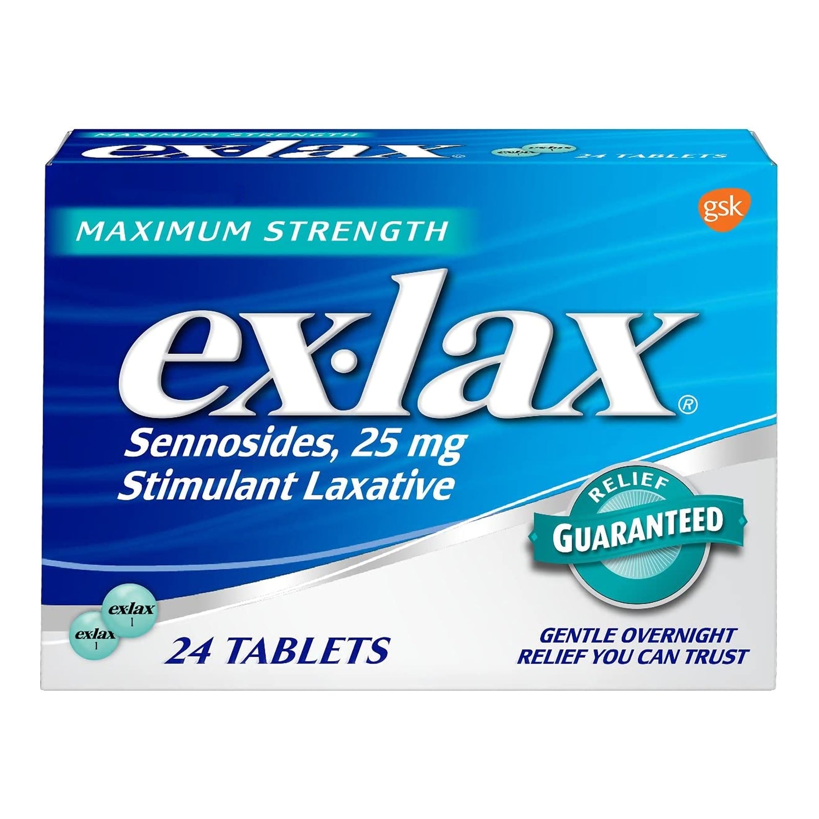 Ex-lax Maximum Relief Laxative Tablets 25 mg 24 Count