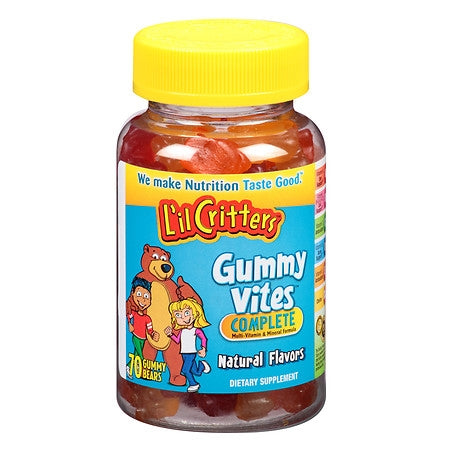 L'il Critters® Vitamin A / Ascorbic Acid / Vitamin D Gummy Multivitamin Supplement 70 per Bottle