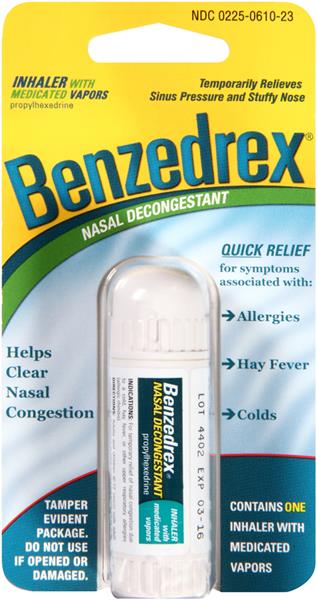 Benzedrex® Nasal Decongestant Inhaler 250 mg