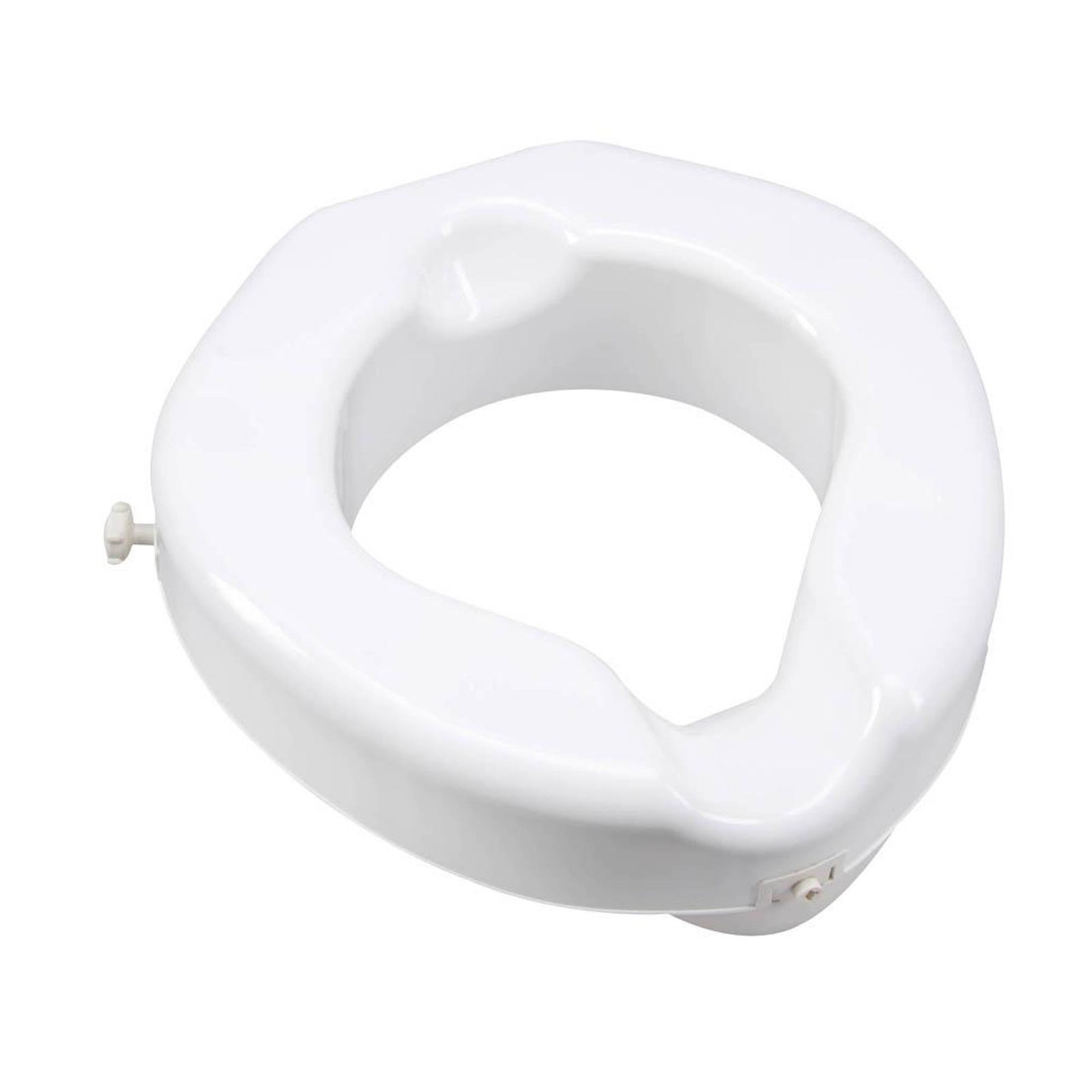 Carex Safe Lock Bariatric Raised Toilet Seat 4-1/4 Inch Height