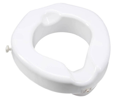 Carex Safe Lock Bariatric Raised Toilet Seat 4-1/4 Inch Height