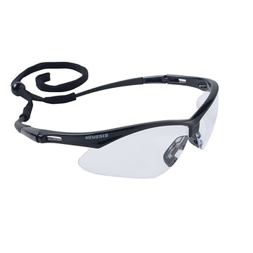 Jackson Safety Nemesis Anti-fog Safety Glasses - Black Frame, Clear Lens