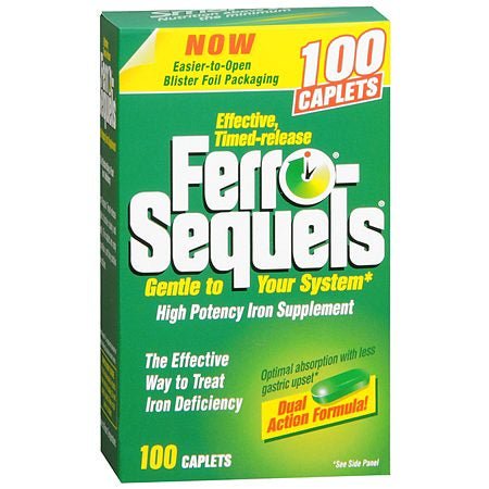 Ferro-Sequels Iron Supplement Tablets 50-40 mg