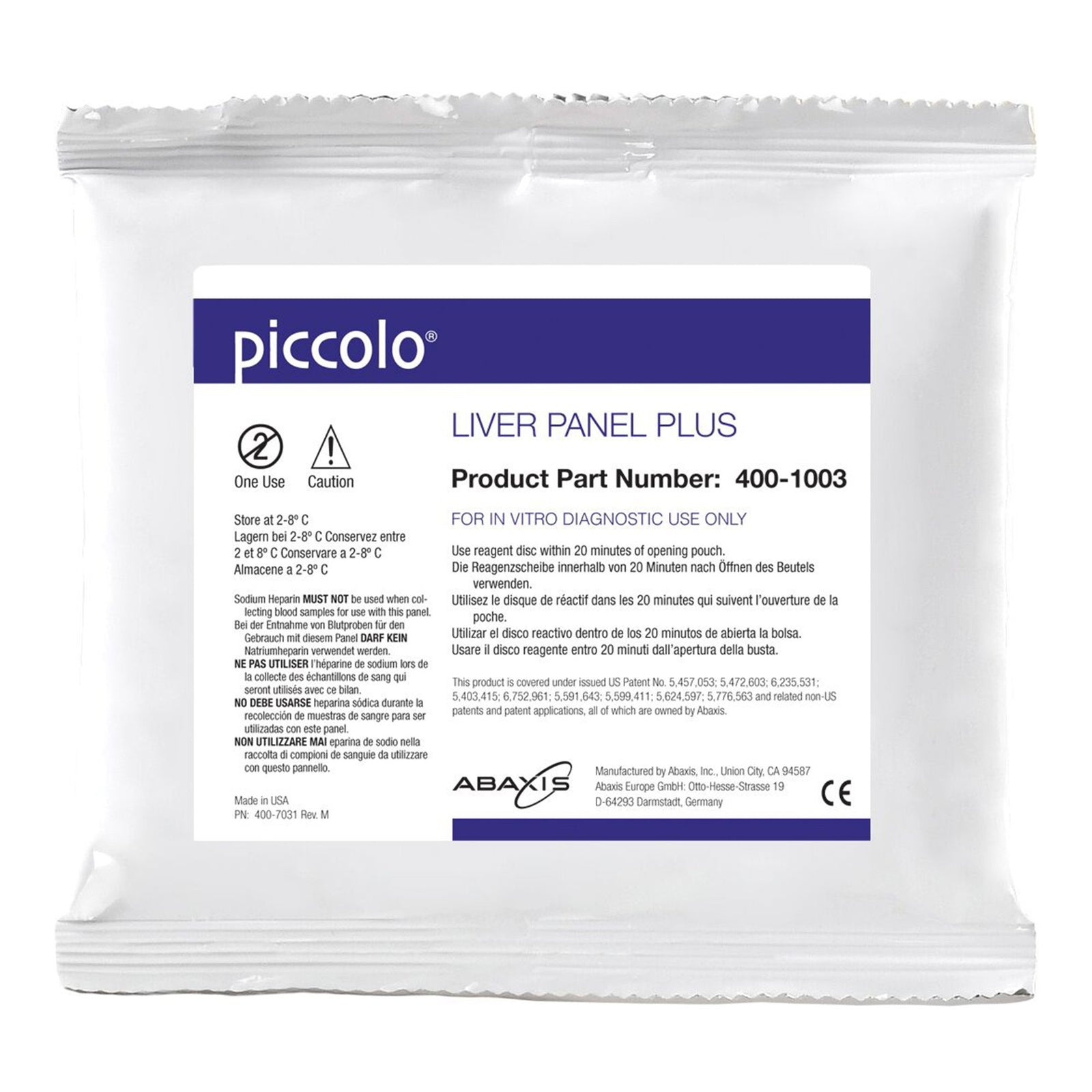 Piccolo Liver Plus Panel Reagent Discs