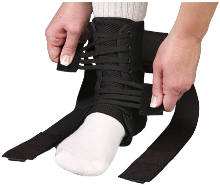 ASO Speed Lacer Ankle Brace, Black, X-Small