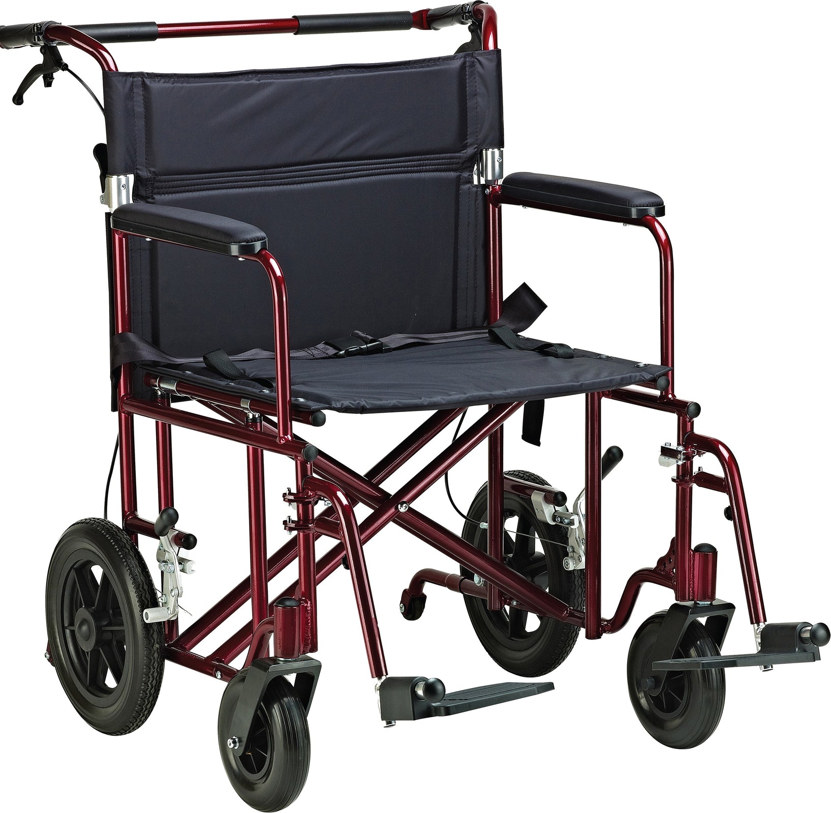 Drive DeVilbiss Transport Wheelchair, 18 Inch Seat Width