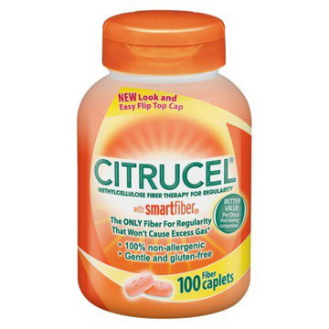 Citrucel® Methyl Cellulose Fiber Supplement Capsules 500 mg, 100 Count