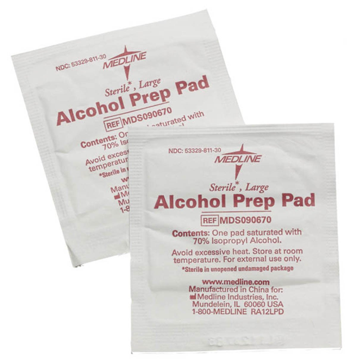 Medline Alcohol Prep Pads