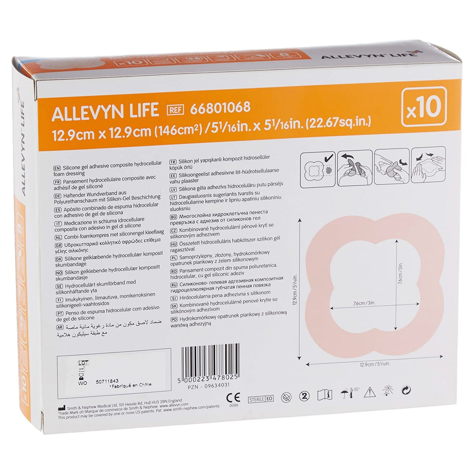 Allevyn Life Foam Dressing with Border
