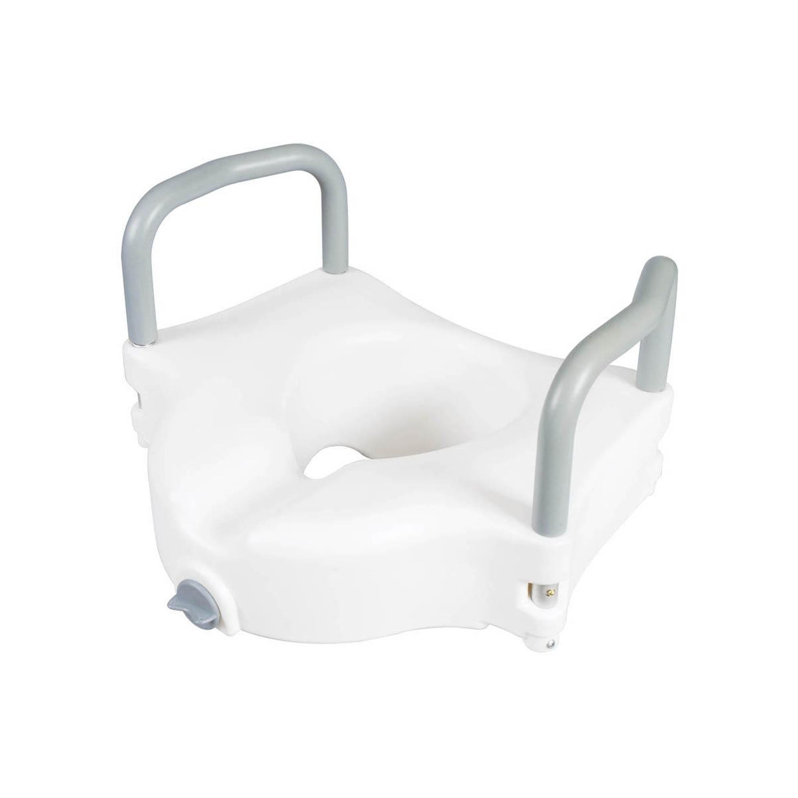 Raised Toilet Seat with Arms - 4.5 Inch Height
