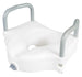 Raised Toilet Seat with Arms - 4.5 Inch Height