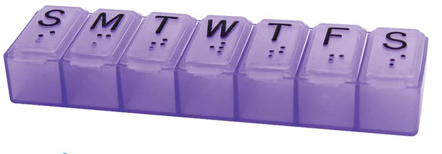 Medium 7-Day Pill Organizer with 1 Dose per Day (Case of 144)