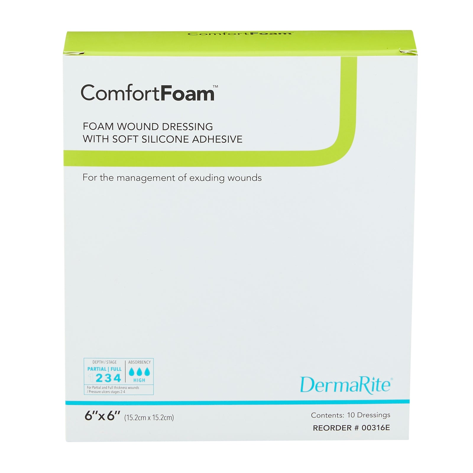 DermaRite Soft Sil Foam Dressing