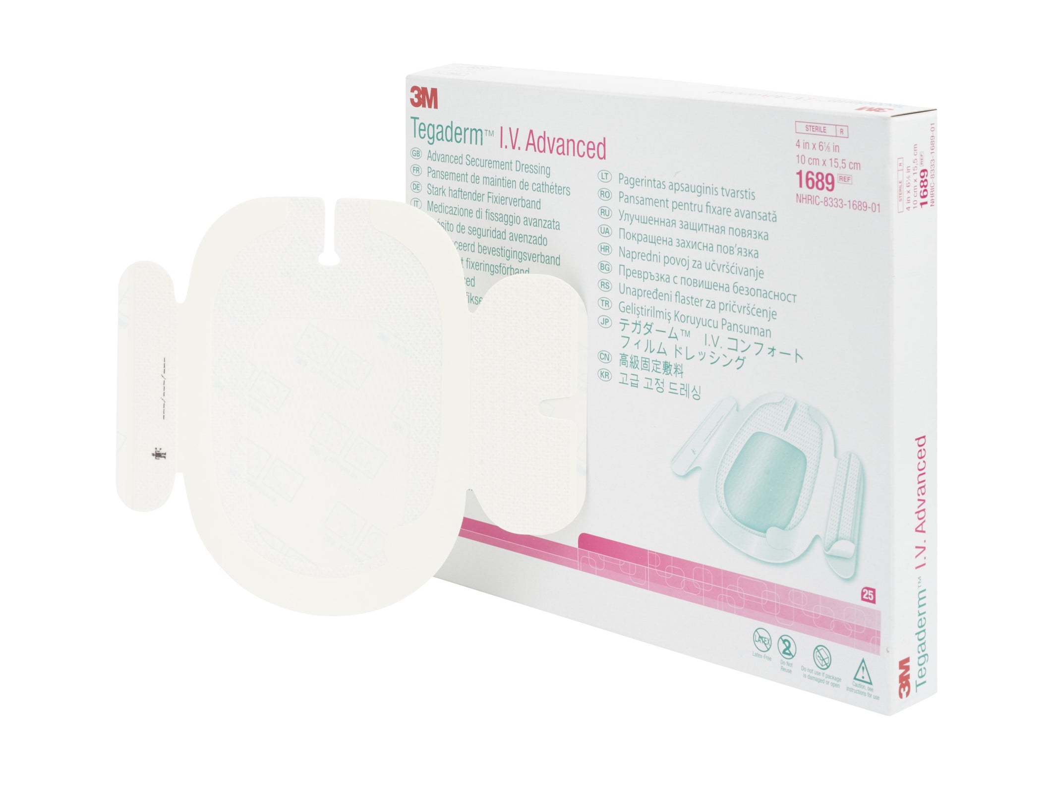 Tegaderm Advanced Securement Dressing, 4 x 6-1/8 Inch